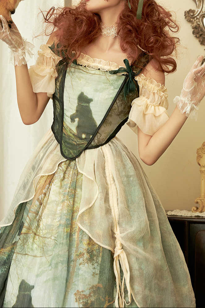 Morning Forest Cottage Lolita Dress