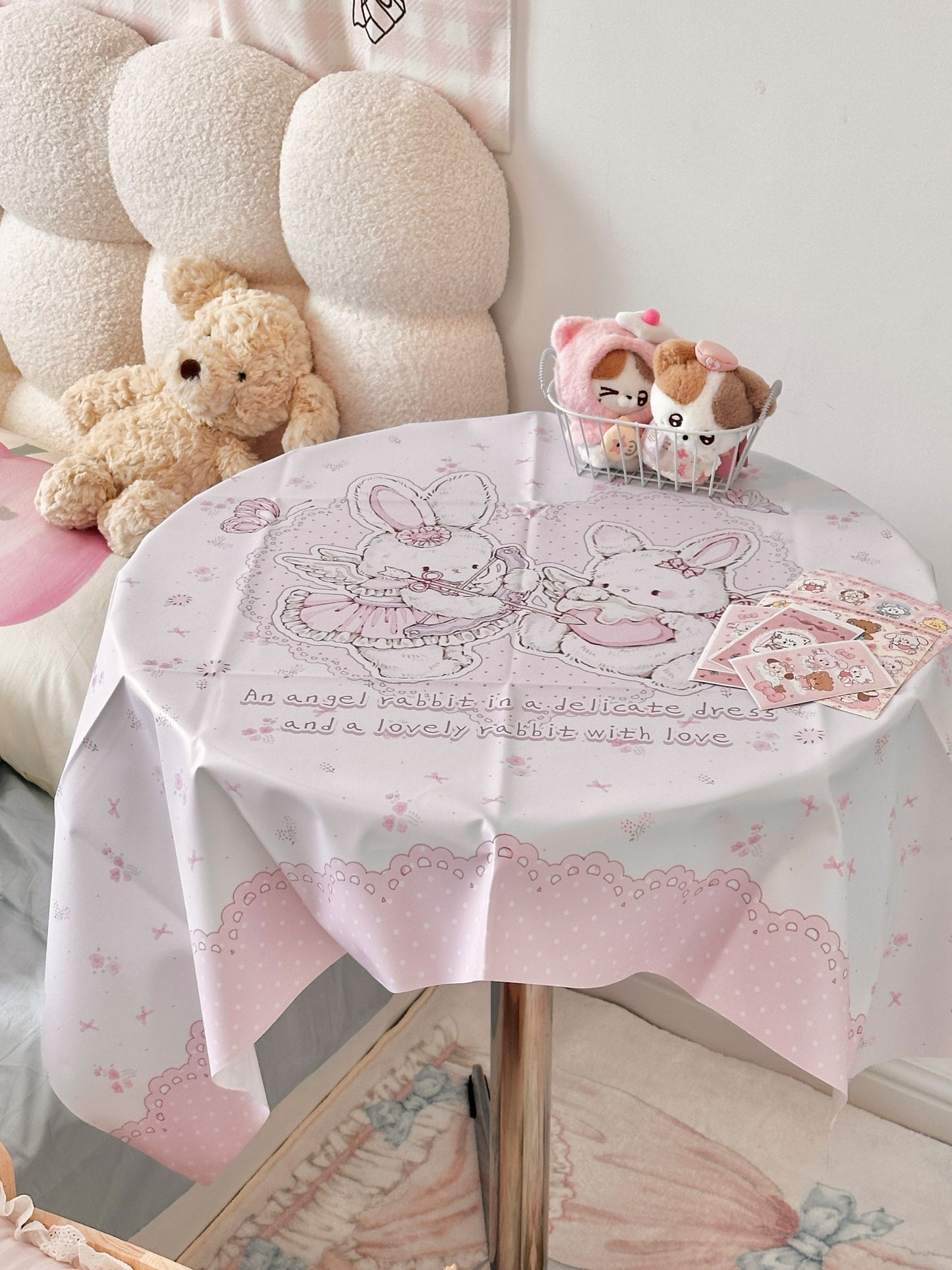 kawaii waterproof and oil-proof tablecloth
