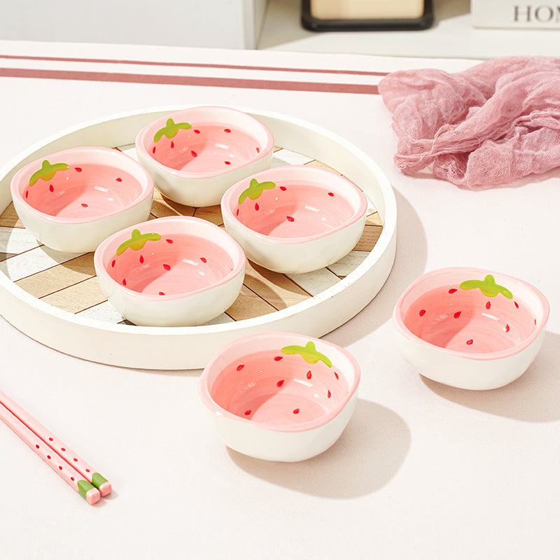 Strawberry ceramic small dish