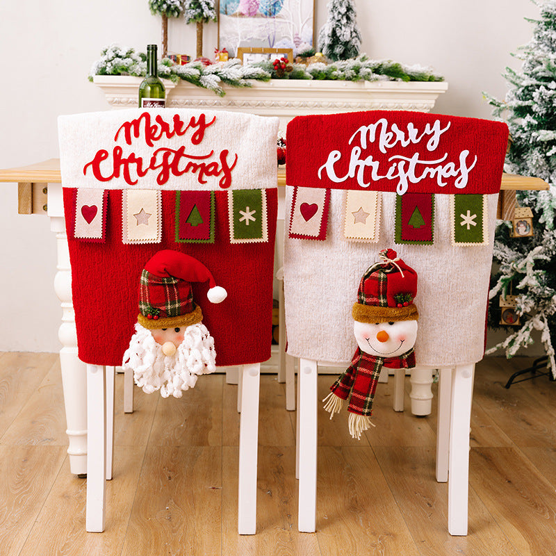 Christmas decoration chair cover