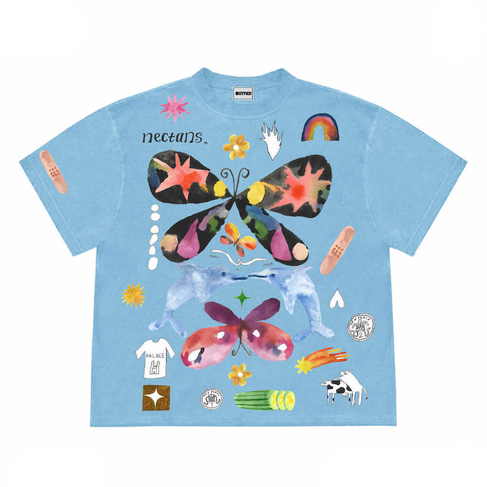 Graffiti Butterfly Cartoon Tee