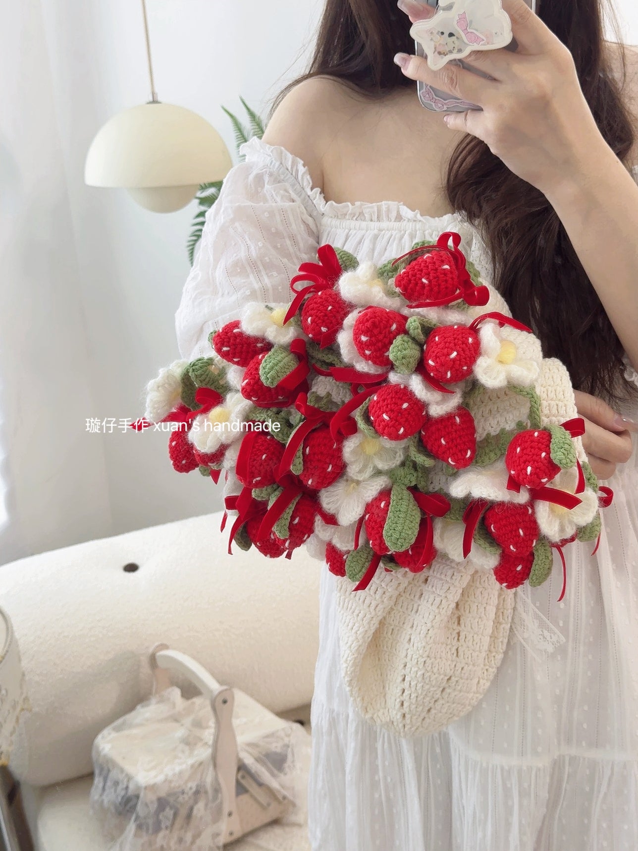 Crochet Handmade DIY Little Berry Blanket