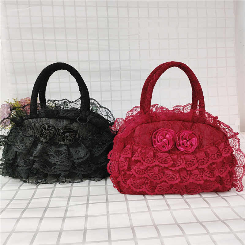 Retro Lace Roses Bag