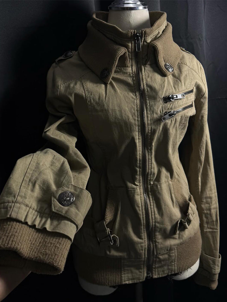 retro brown jacket