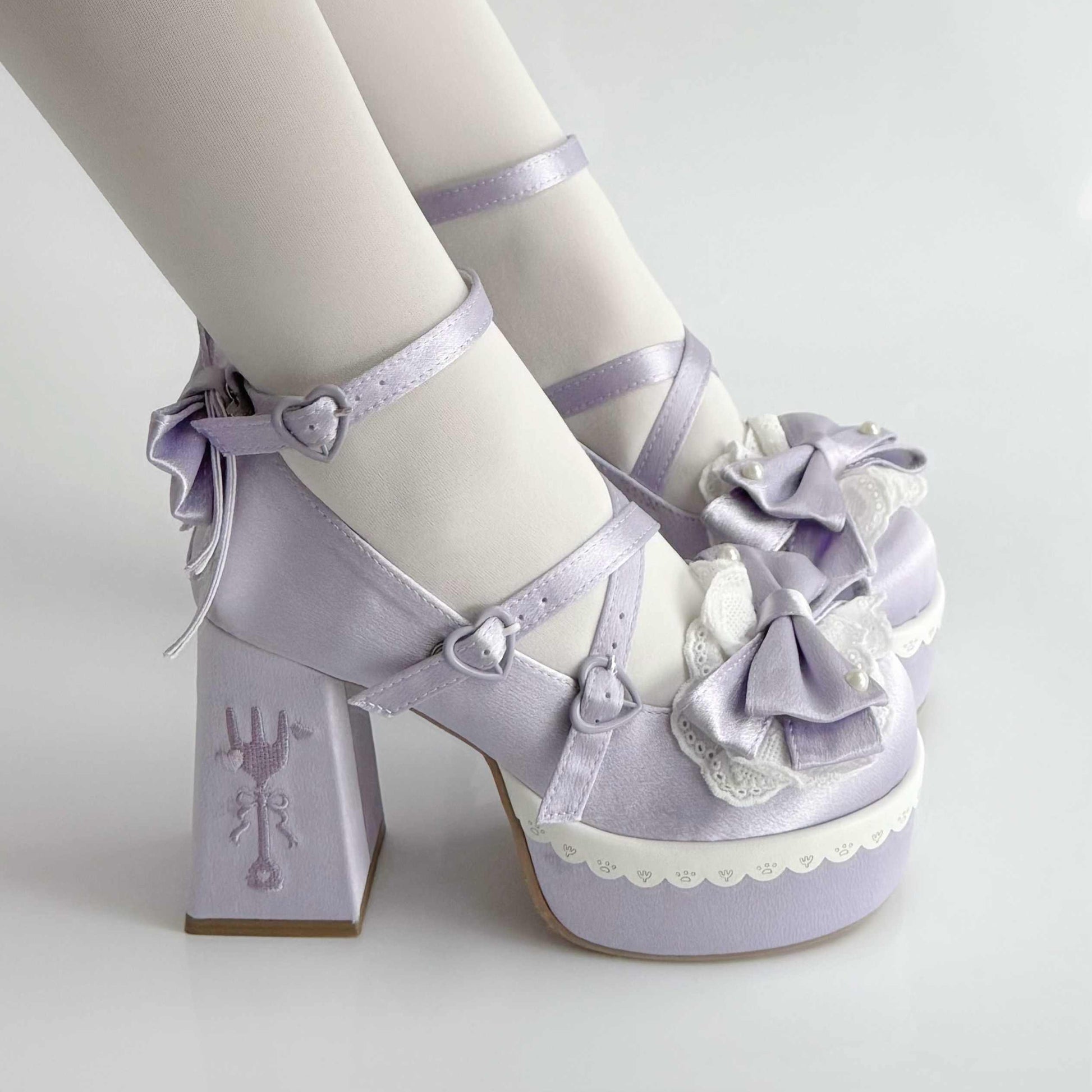 Kawaii Lolita Bows High-heeled Sandals