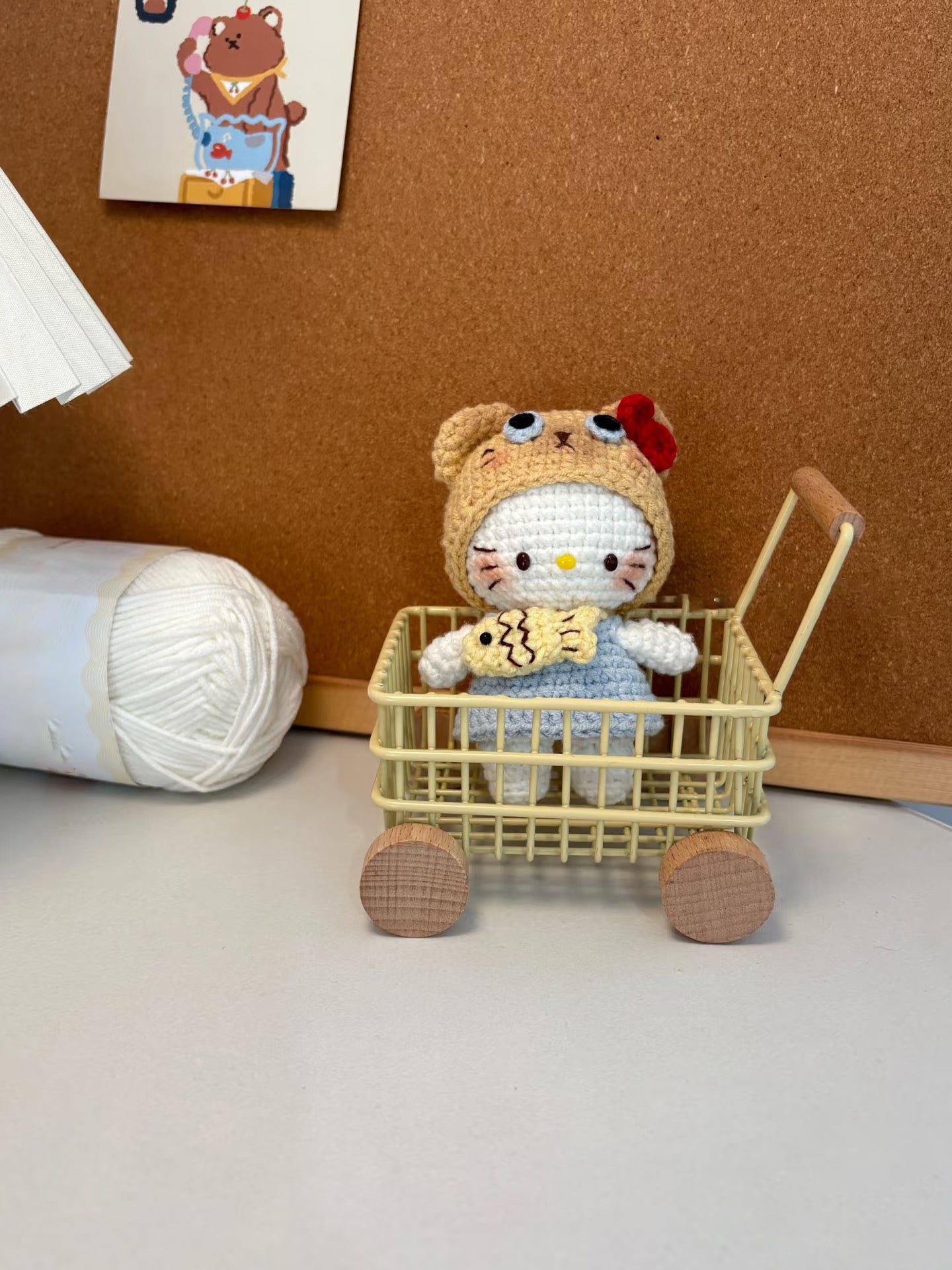 diy wool Kitty material bag