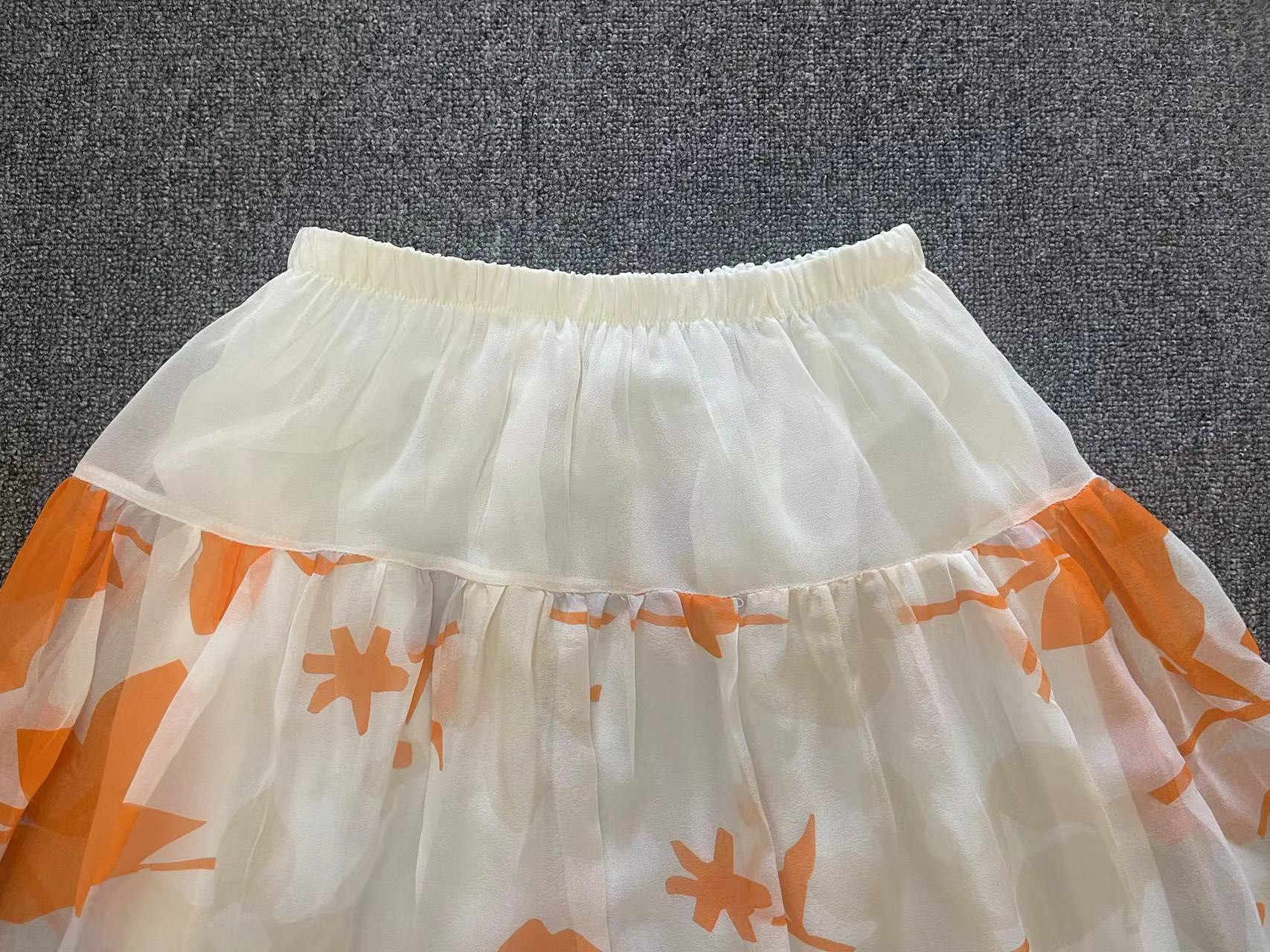 Silk Double Layer Skirt