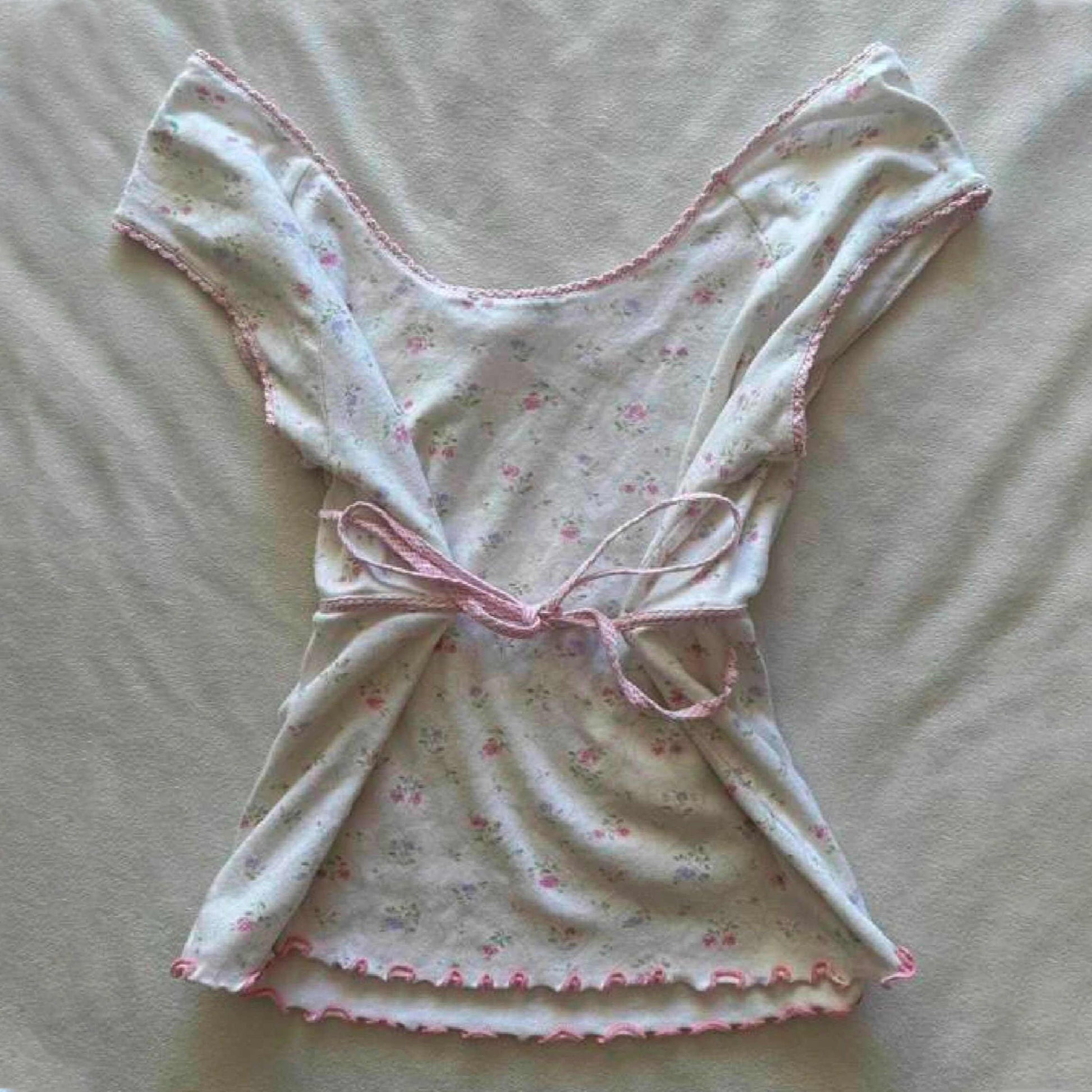 Y2K Retro Floral Top