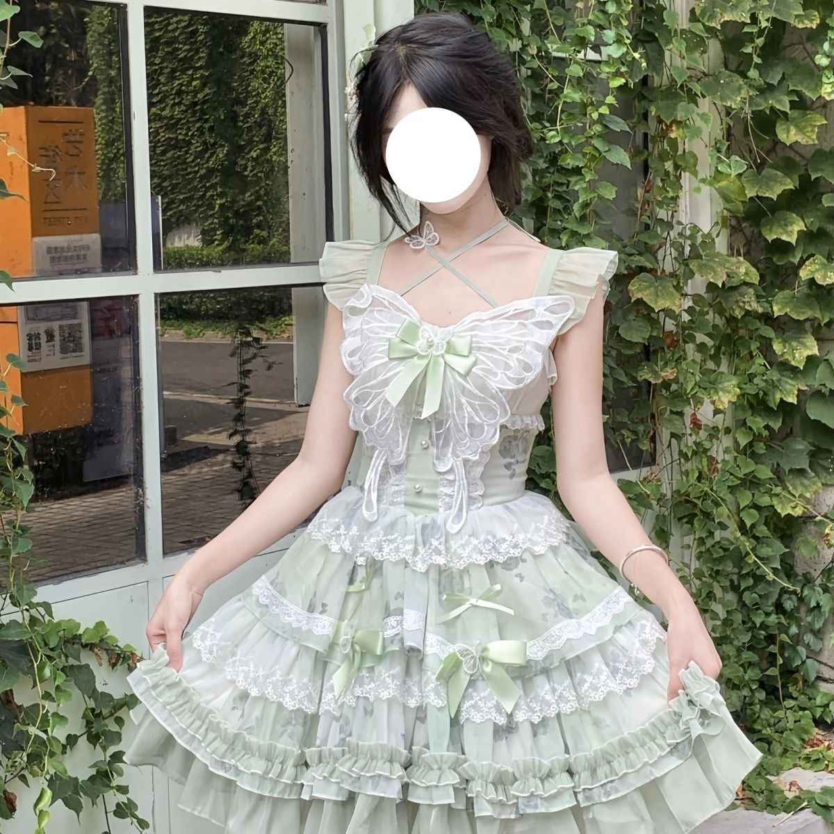 Green Butterfly Fairy Lolita Dress