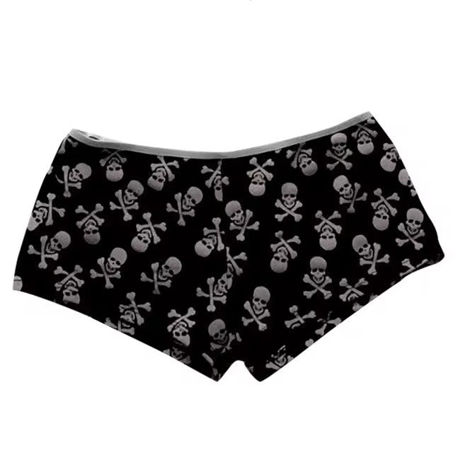 Goth Printed Slim Fit Panties