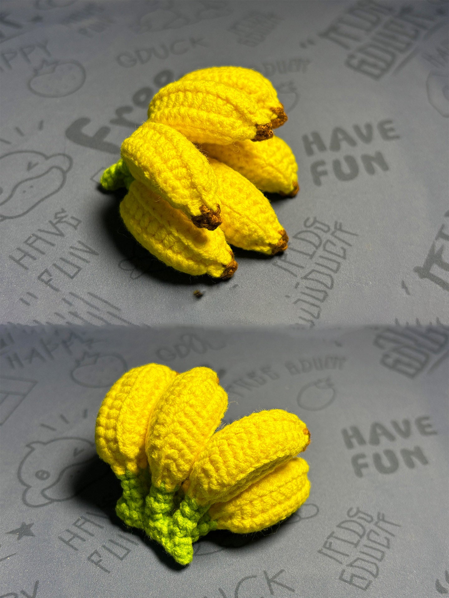 DIY woolen crochet banana pendant material package