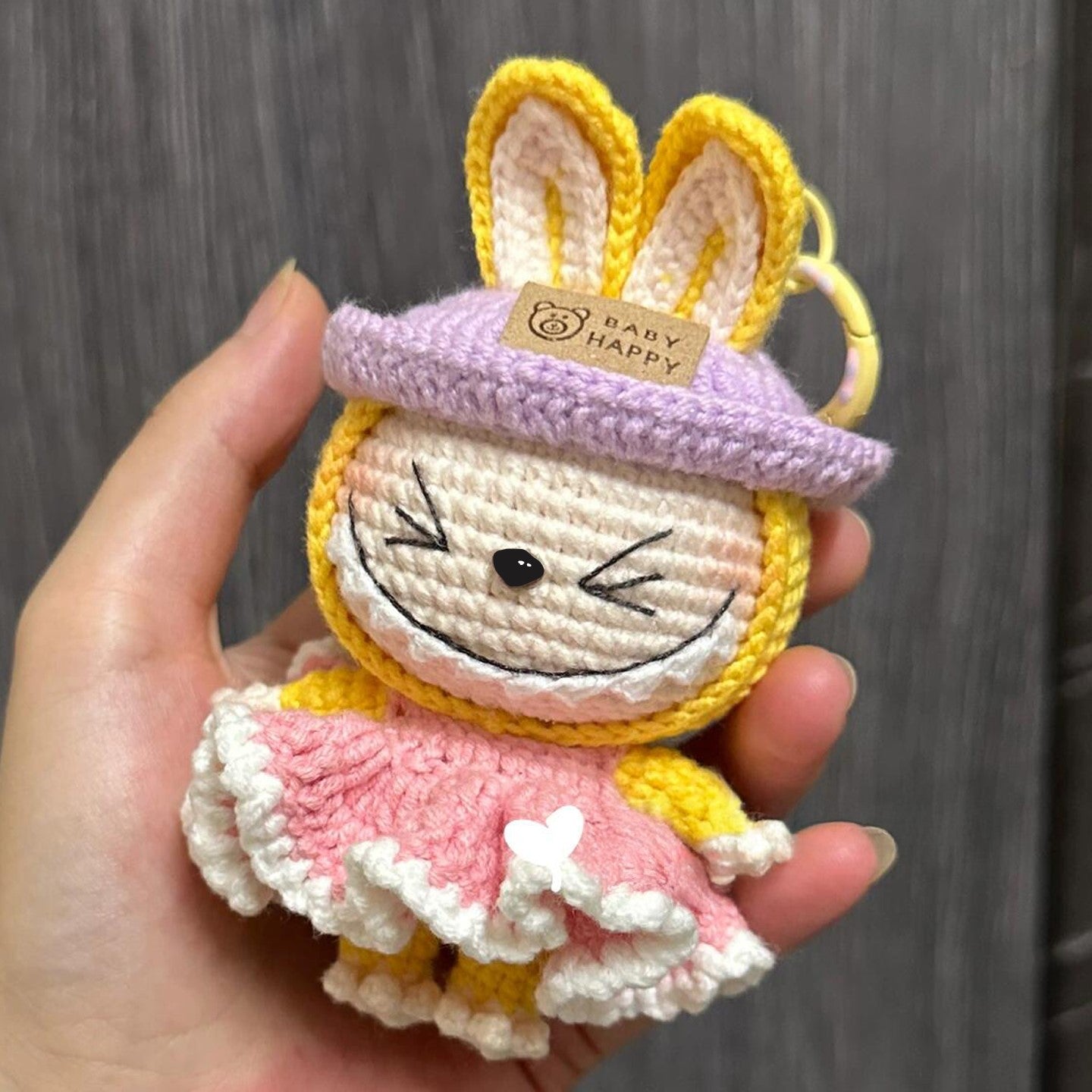 diy wool cute bag pendant