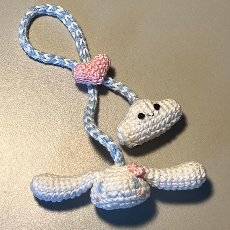 diy wool handmade kawaii keychain