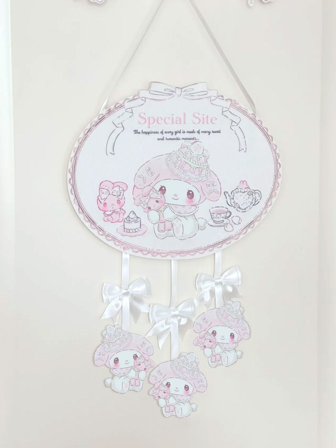 Cute girly heart door sign decoration