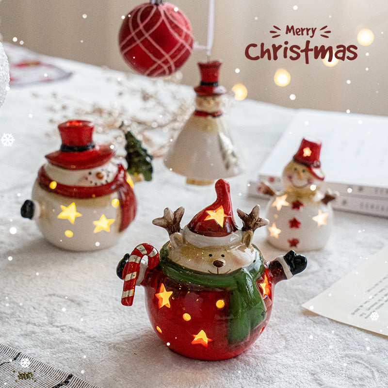 Christmas elk stars light pendant