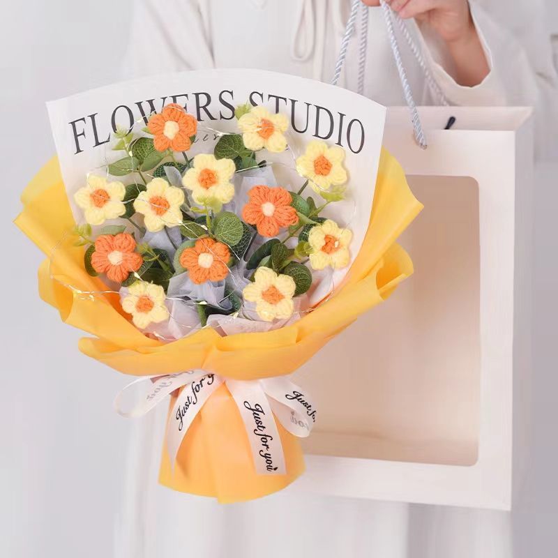 handmade Knitted bouquet