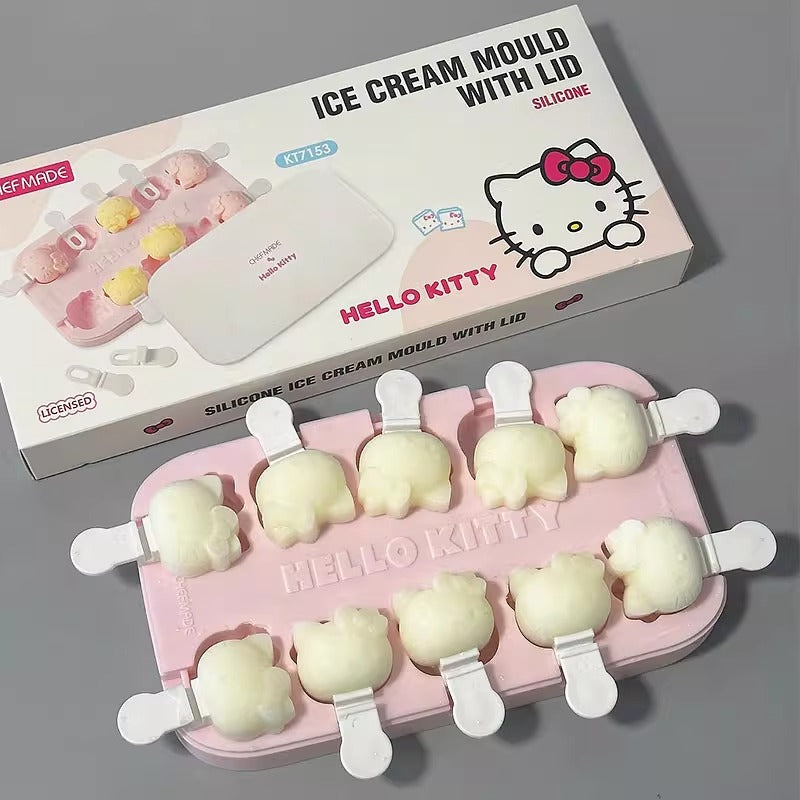 cute kitty ice cream mold