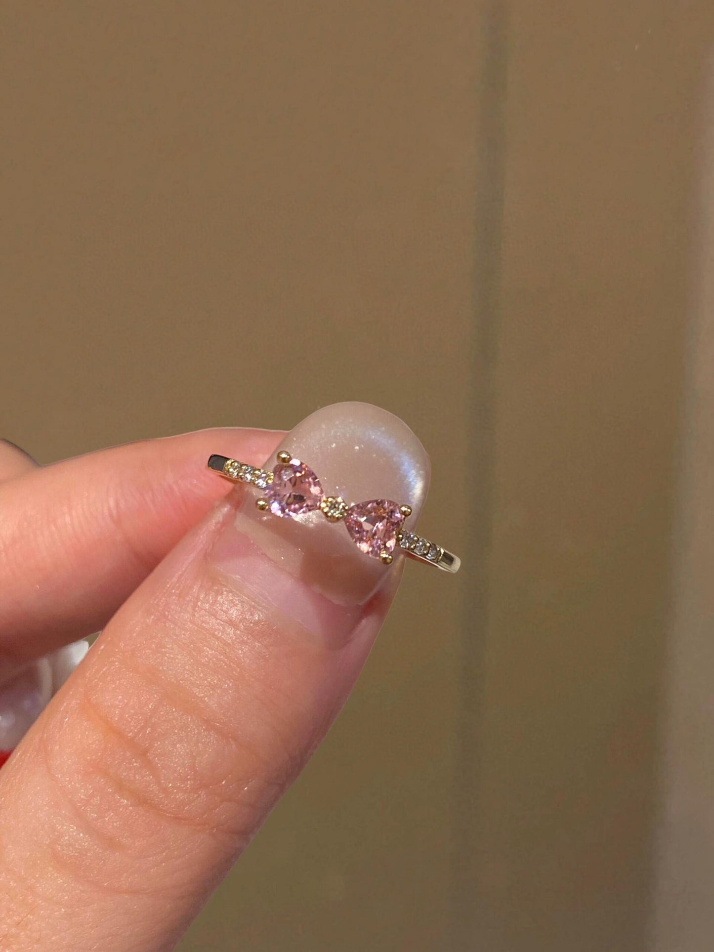 princess pink diamond kawaii ring