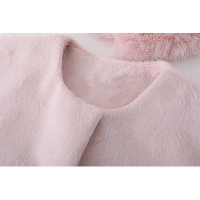 Coquette Furry Woolen Cape Coat