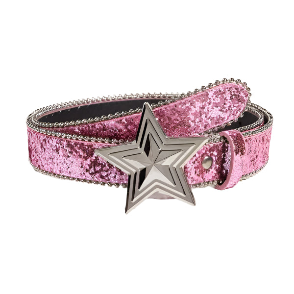 Y2K Star Pin Buckle Belt