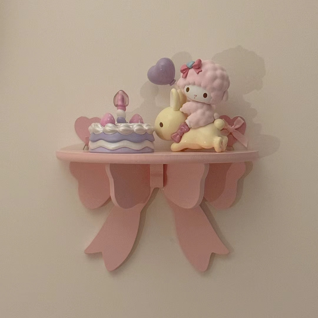 bow shape wall decoration shelves