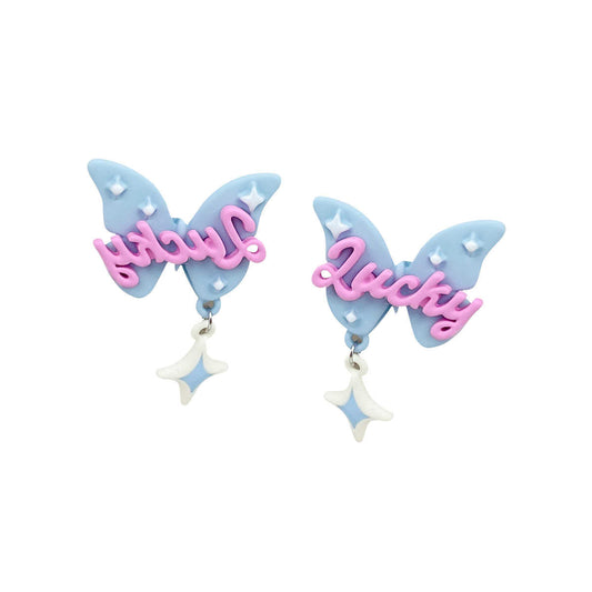 Y2K Butterfly Barbie Ear Clips