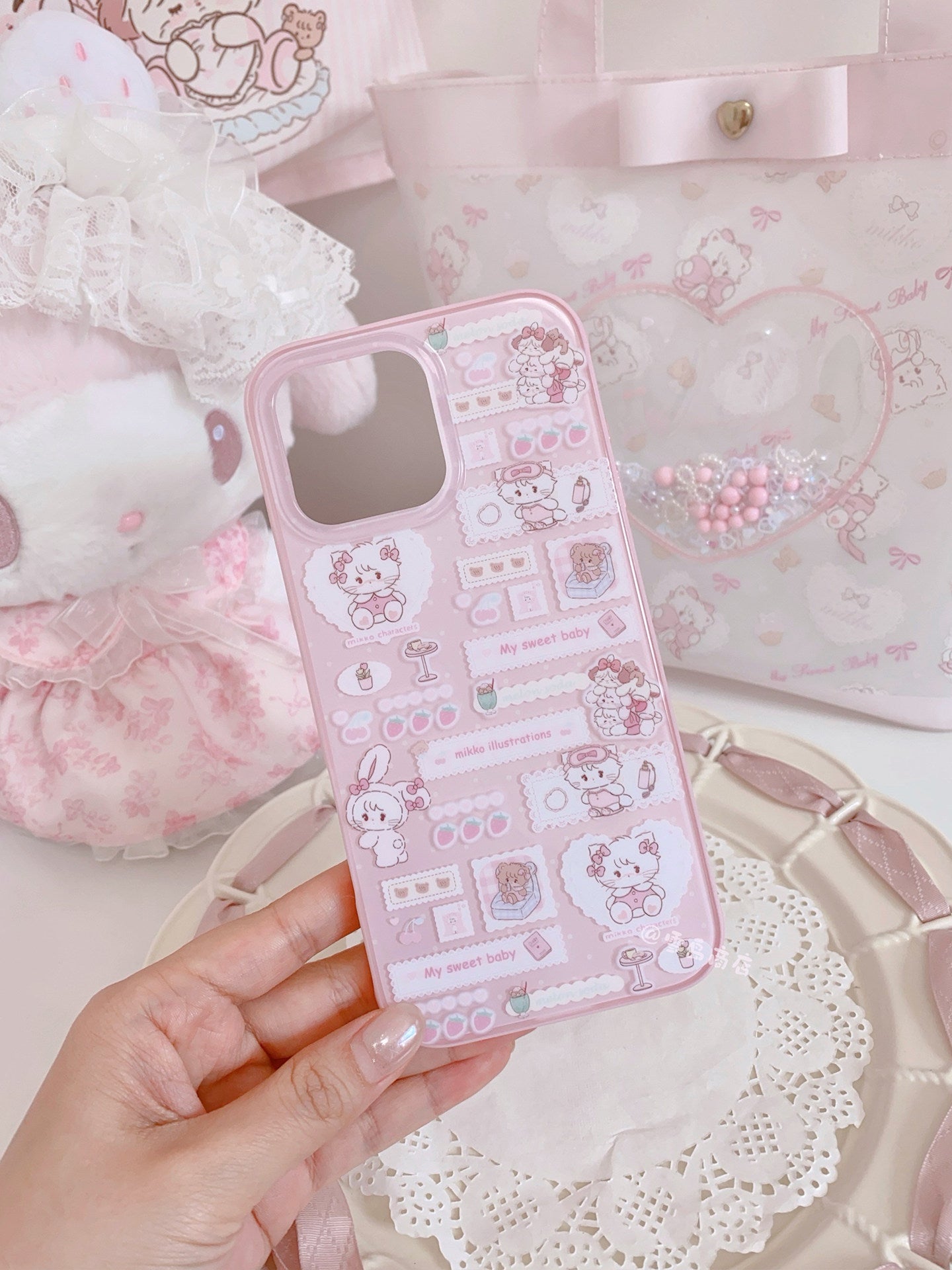 kawaii kitty phone case