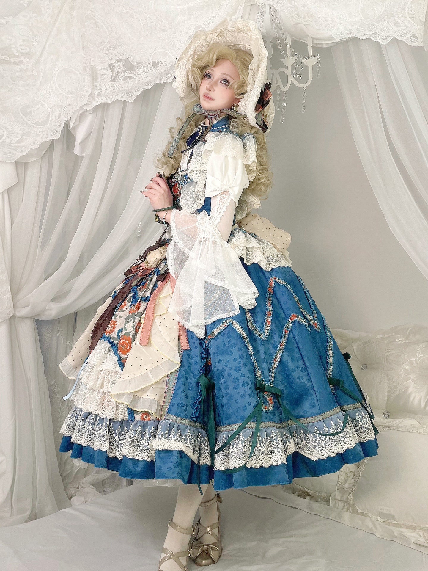 "Monet's Lakeside" Classical Lolita Dress