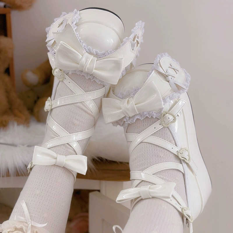 Bow Lolita Coquette Shoes