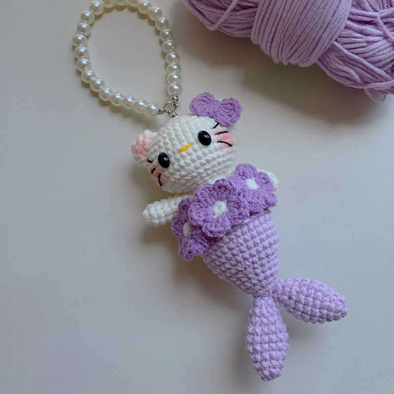 diy Kitty wool material bag