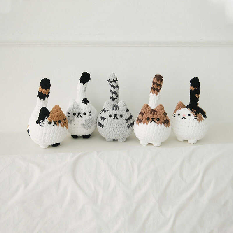 Ins style diy wool kitten doll