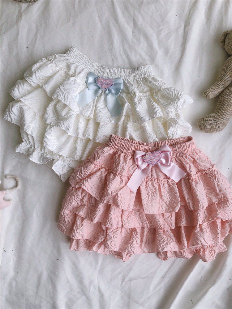 Pink Bloomer Mini Skirt