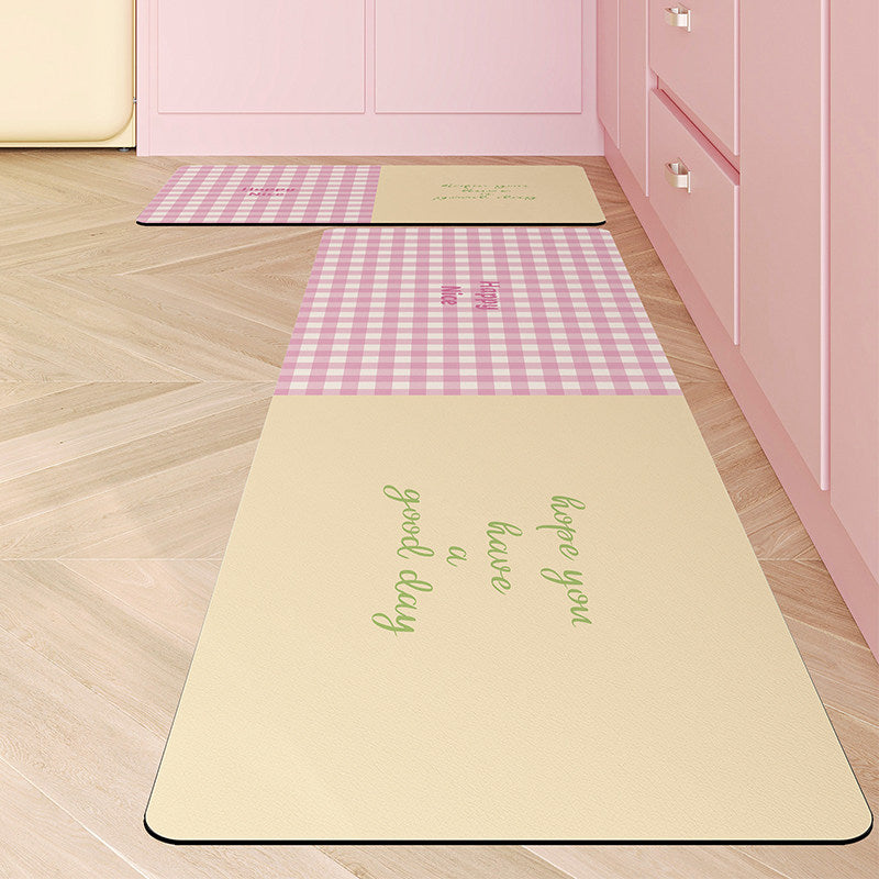 kawaii kitchen floor mat non-slip carpet