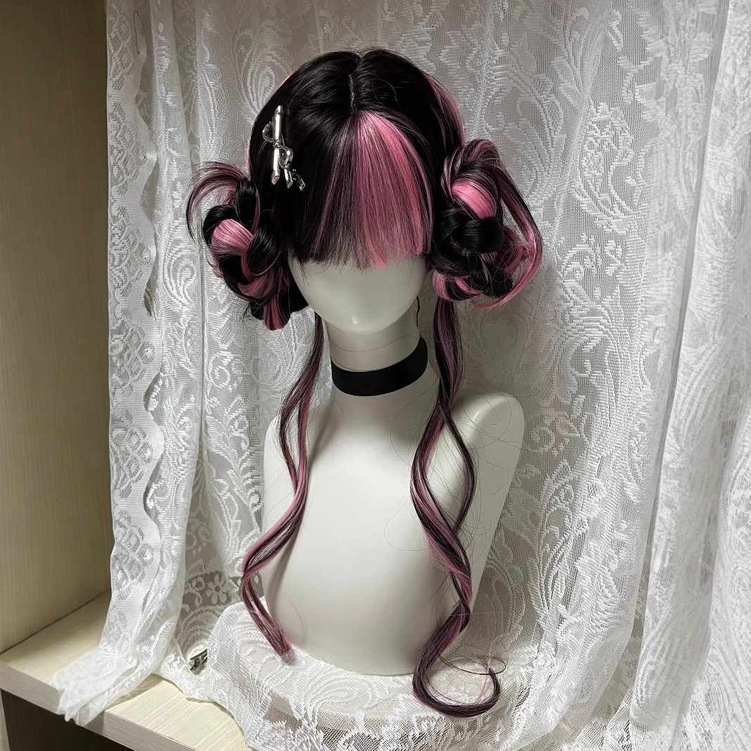 Lolita Black Highlighted Wig