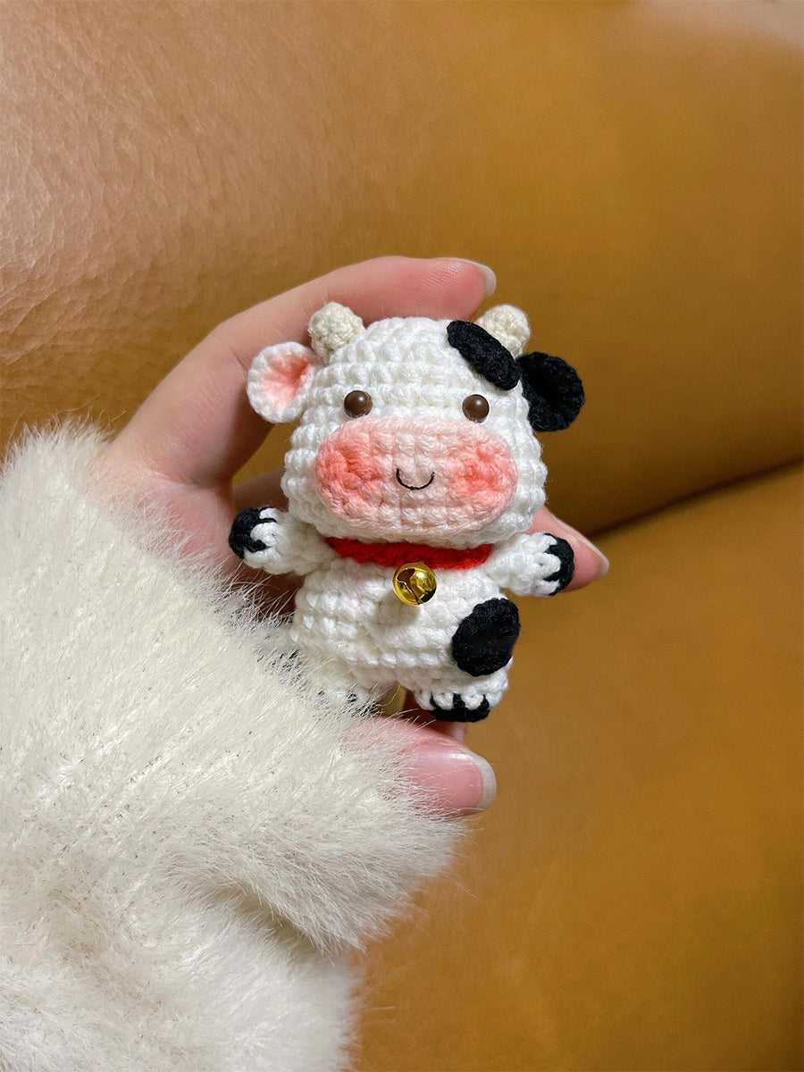 diy Little cow woolen bag pendant