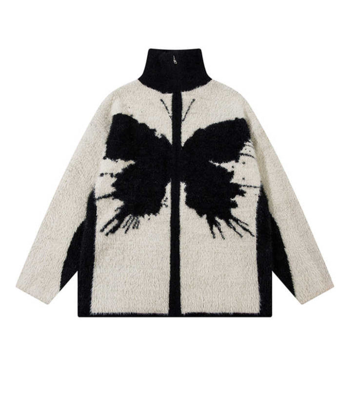 Fairy Grunge Street Butterfly Knitted Cardigan