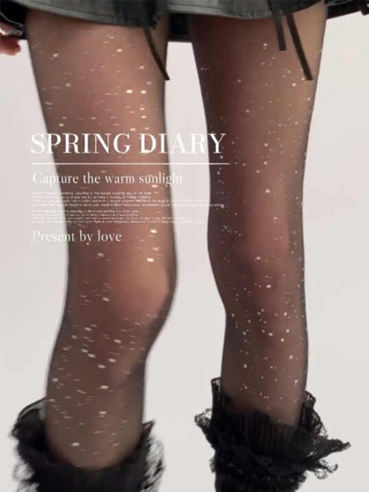 Blingbling Thigh High Socks