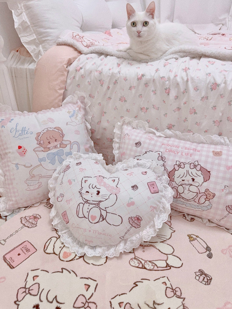 kawaii pink pillow