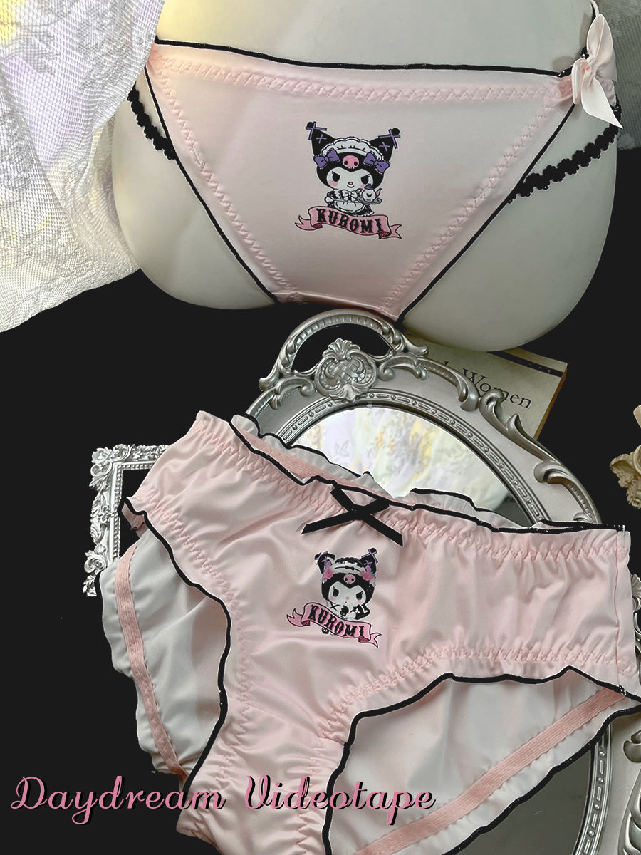 kuromi kawaii goth underwear