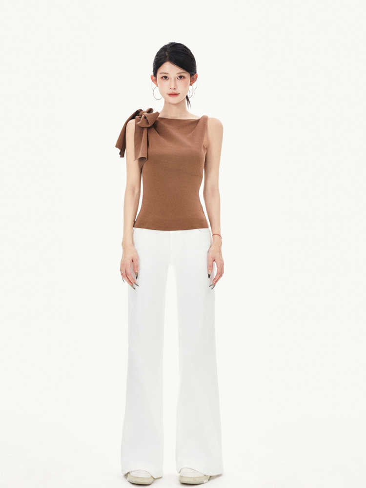 Oblique Strap Asymmetric Tank Top