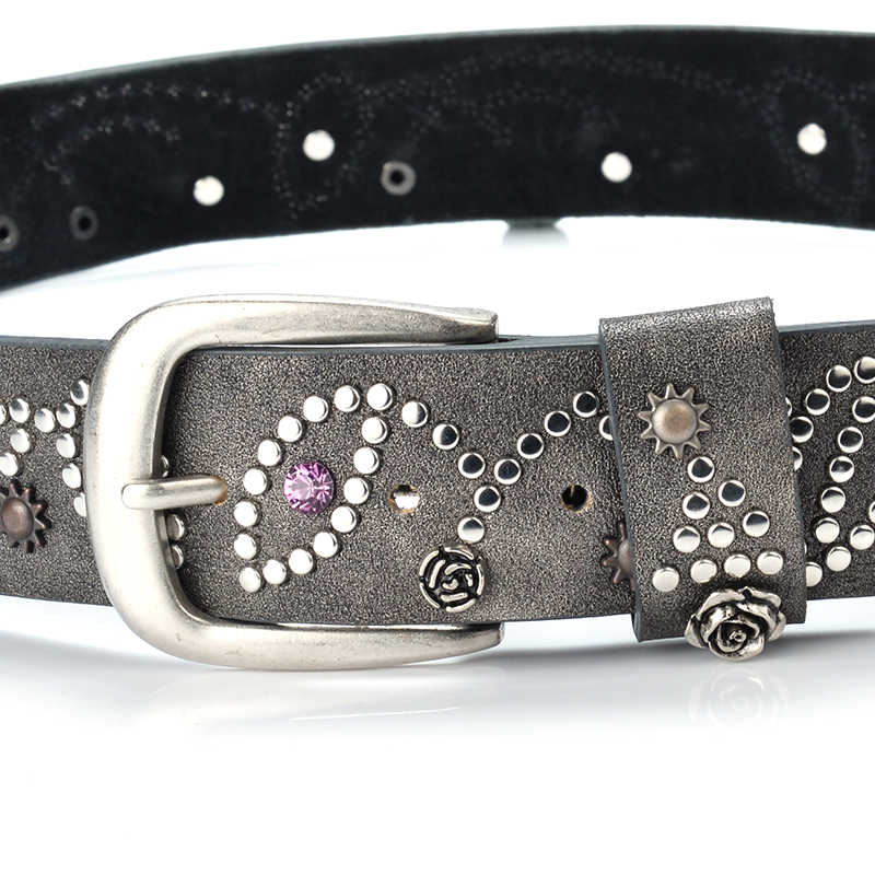 Fairy Grunge Plants Rivet Belt