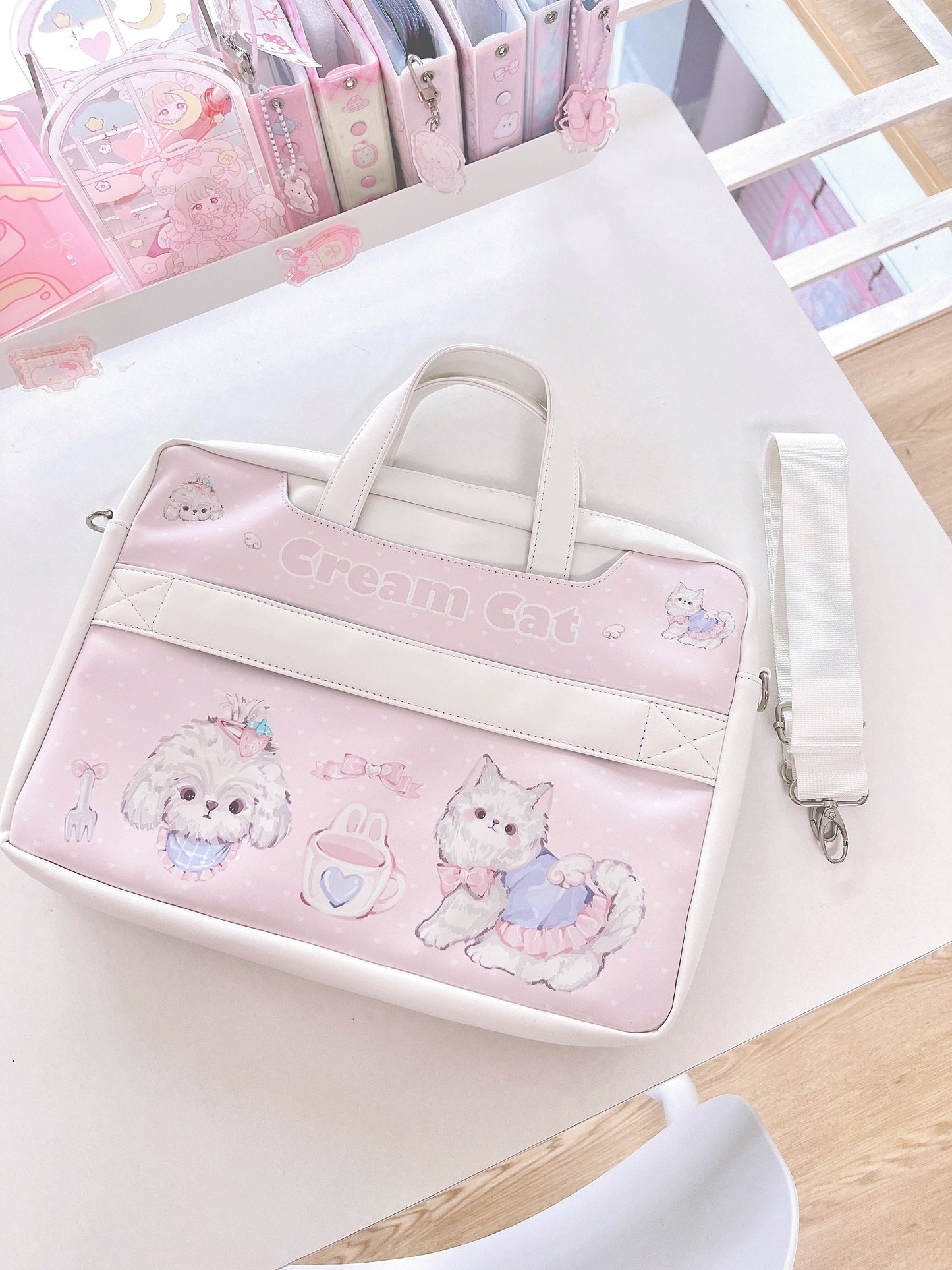 kawaii 13/14 inches portable laptop thickened computer bag