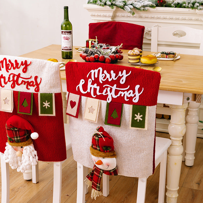Christmas decoration chair cover