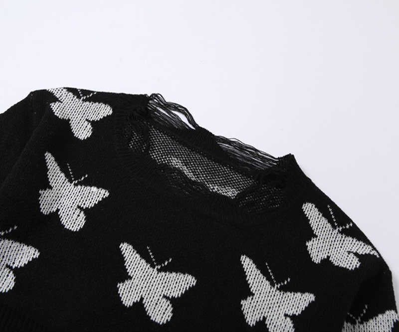 Grunge Street Butterfly Sweater