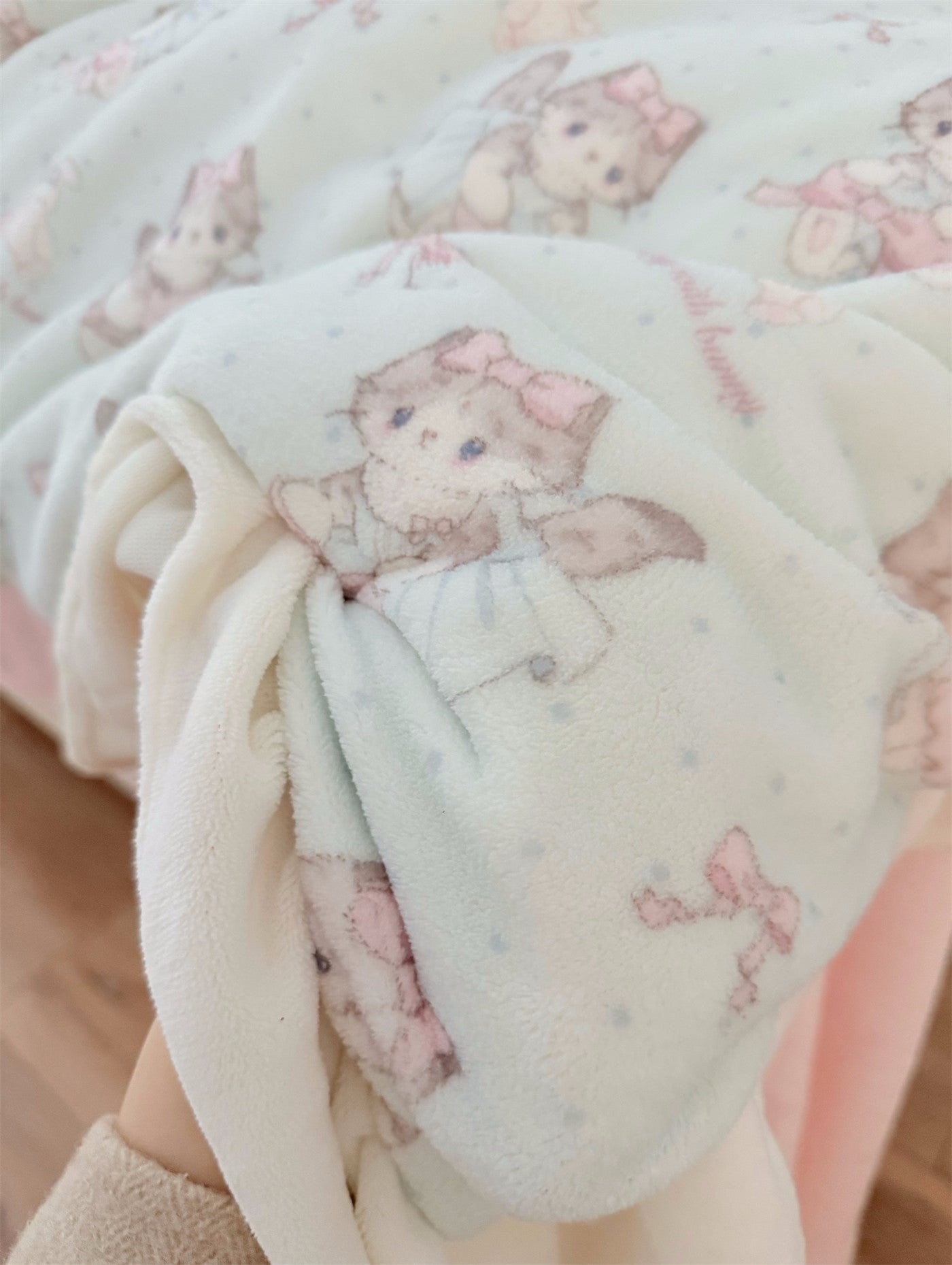 Lolita milk blue kitten bed sheet set of four