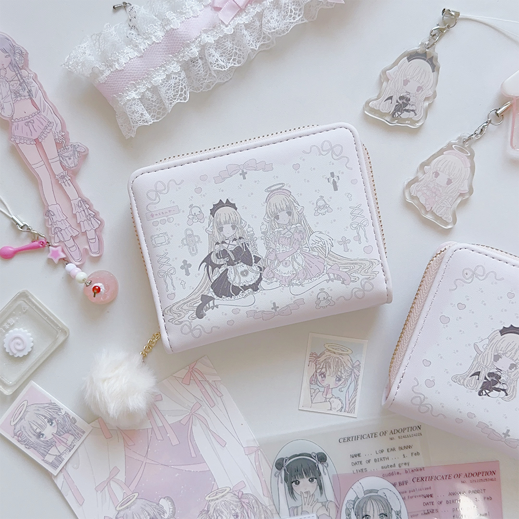 angel's heart kawaii purse