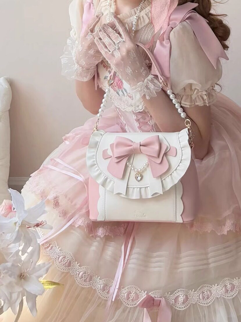 sweet pink bow handbag