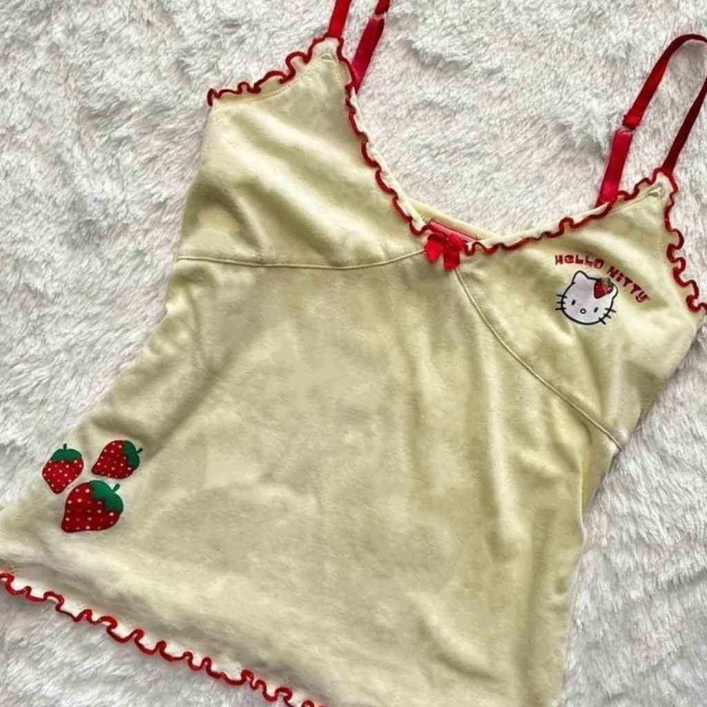 Strawberry Kitty Top