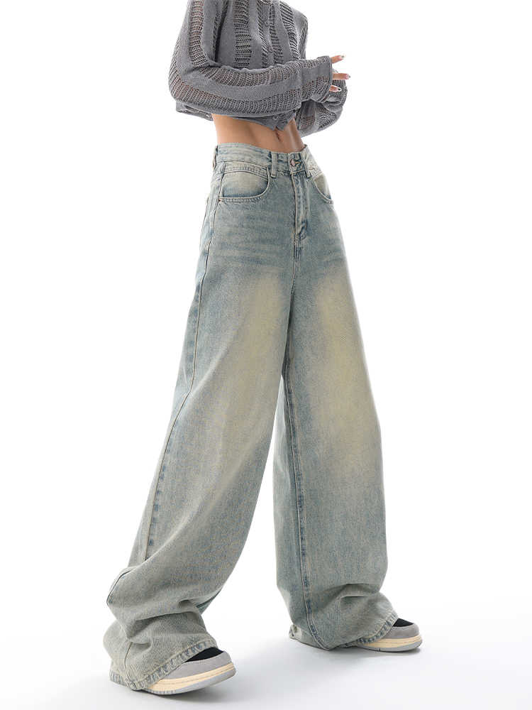 Retro Distressed Baggy Jeans