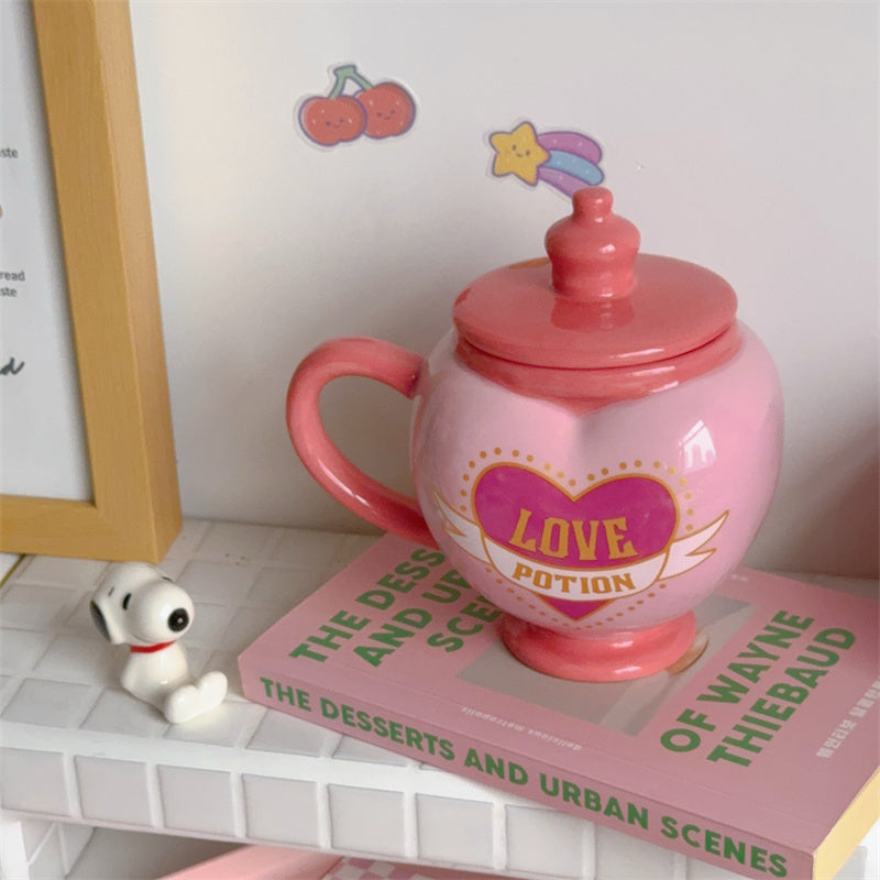 Cute Love Mug Girl’s Heart Cup